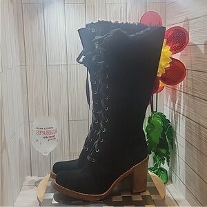 Ugh healed boots, lightly worn.